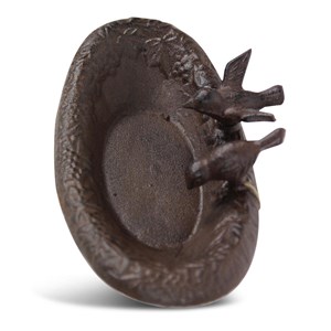 Abreuvoir 2 oiseaux fonte 23.5x14.5x6