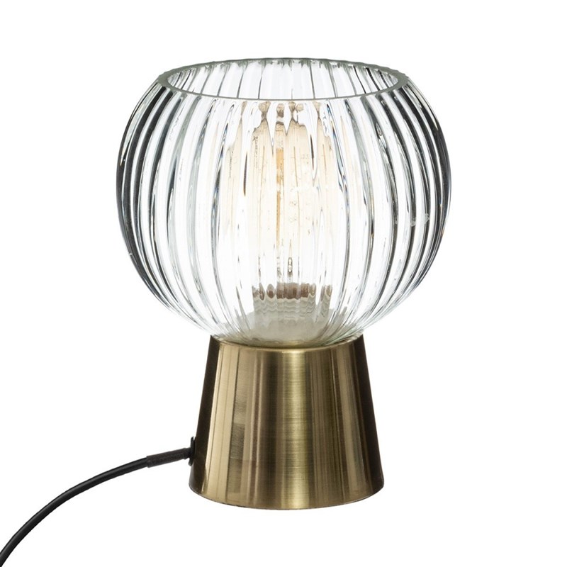 Lampe en verre laye h19.5