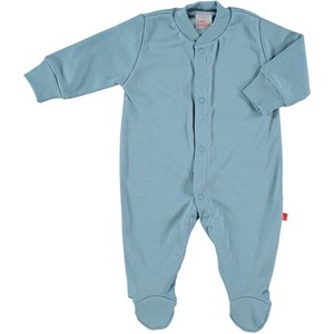 Pyjama naissance en coton bio - bleu