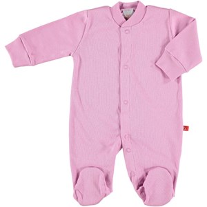 Pyjama naissance en coton bio - rose