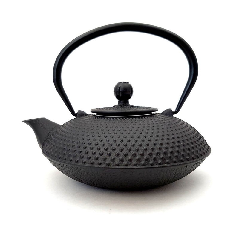 Théière en fonte jingdian noir