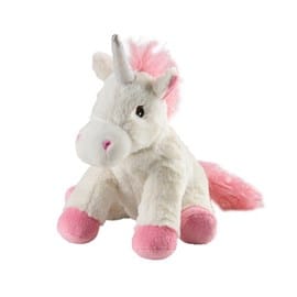 Bouillotte peluche naturelle licorne