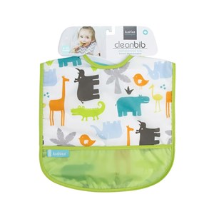 Bavoir 6-12 mois white jungle