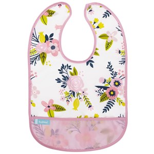 Bavoir 12-36 mois pink garden flowe