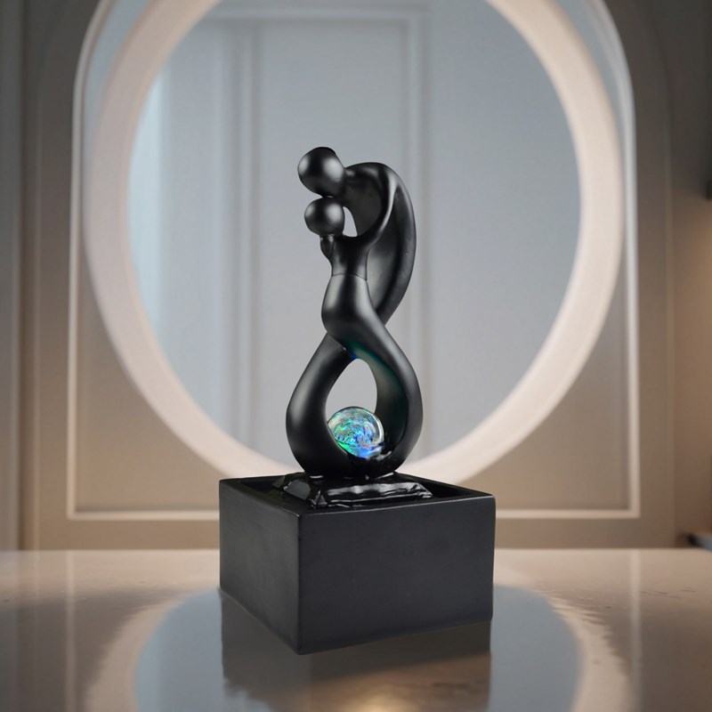 Zen Light - Fontaine d'intérieur moderne amor noir