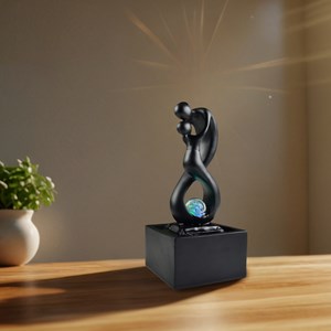 Fontaine d'intérieur moderne amor noir