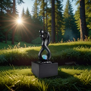 Fontaine d'intérieur moderne amor noir