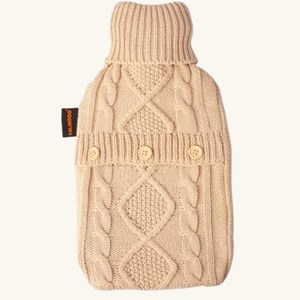 Bouillotte collection tricot - beige Beige