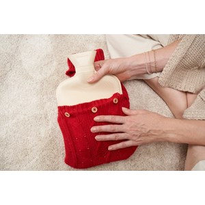 Bouillotte collection tricot - Rouge