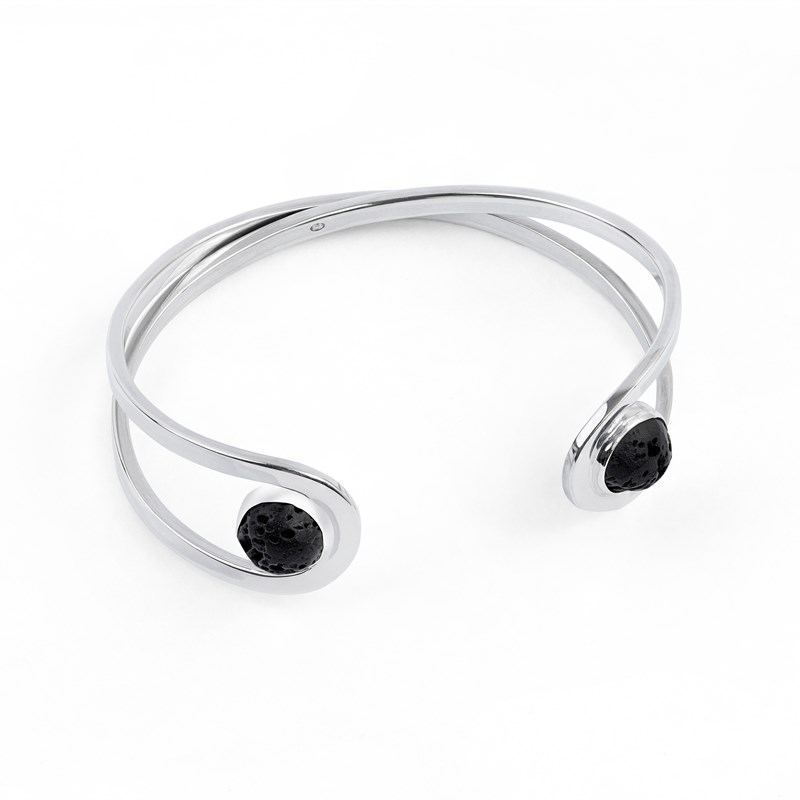 Bracelet jonc en argent pyro 18,5cm