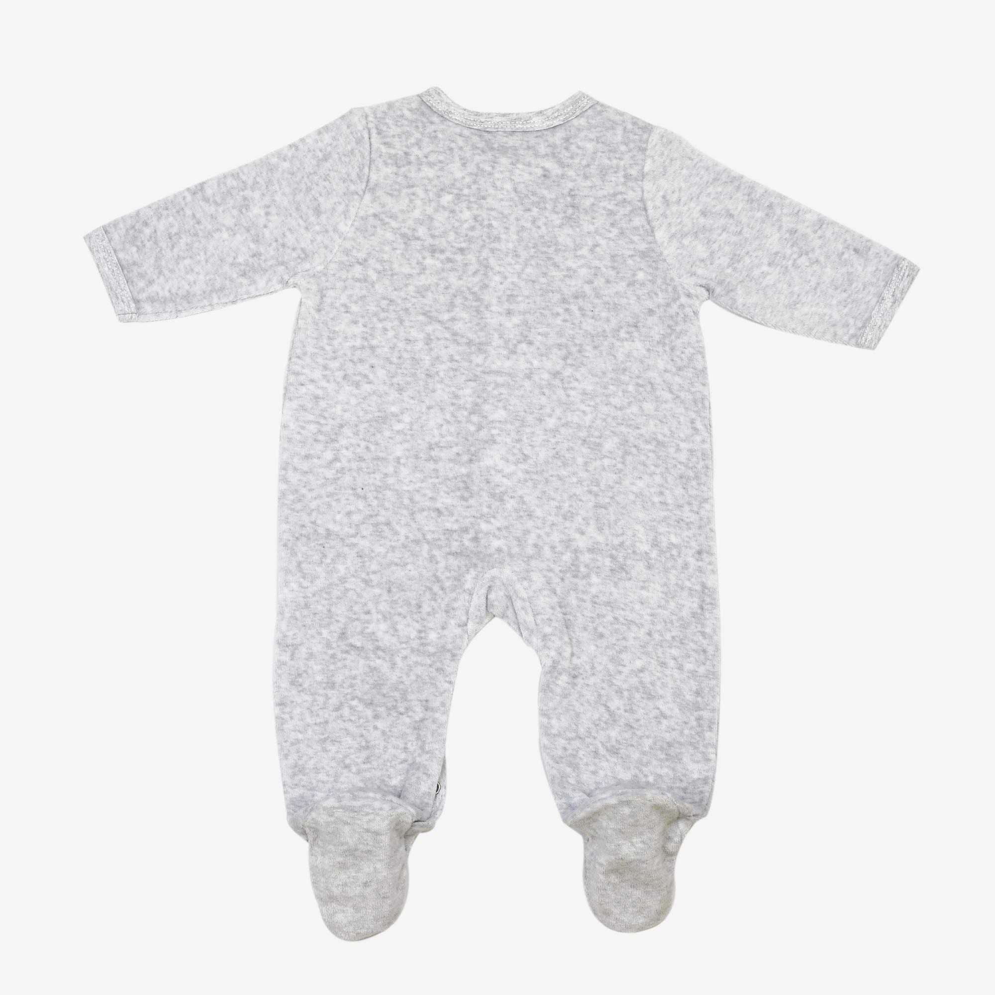 Pyjama 100% Coton Zippé Pour Bébé NEXT – Lot De 3, Gris, Taille 1 Mois