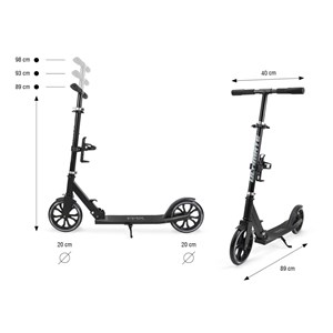 Trottinette milly mally ultimate noir