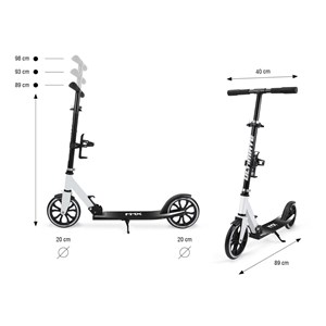 Trottinette milly mally ultimate blanc