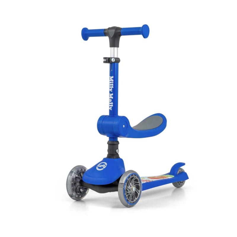 Trottinette milly mally fuzzy bleu