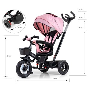 Tricycle milly mally movi noir-rose