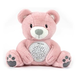 Peluche projecteur milly mally ours rose