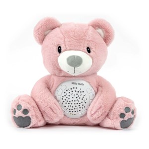 Peluche projecteur milly mally ours rose