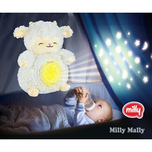 Peluche projecteur milly mally mouton