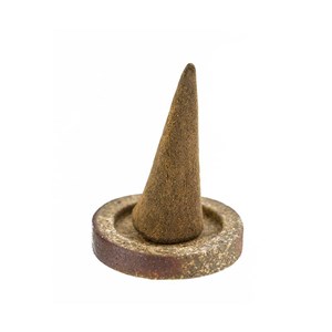 Encens, santal, 12 cônes + porte encens