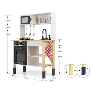 Cuisine en bois milly mally astrid noir