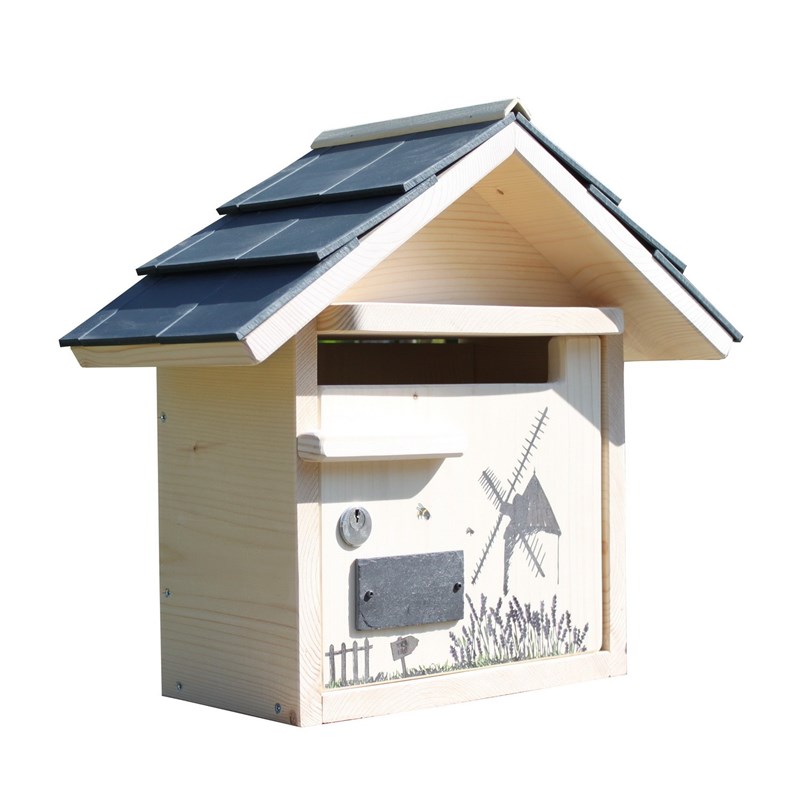 Boite aux lettres moulin courte tuiles