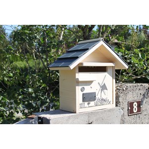 Boite aux lettres moulin courte tuiles