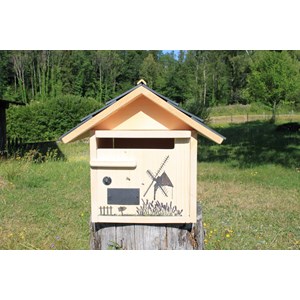 Boite aux lettres moulin courte tuiles