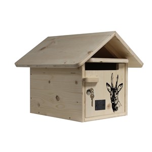 Boite aux lettres bois creastuce : chevreuil 1 porte