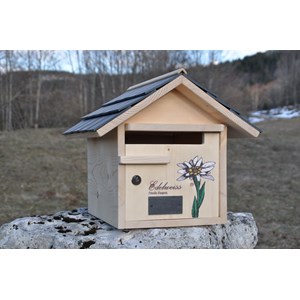 Boite aux lettres fleur tuiles