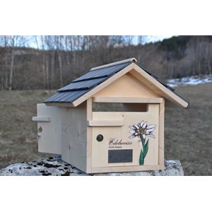 Boite aux lettres fleur double tuiles