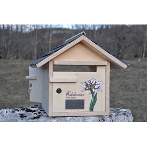 Boite aux lettres fleur double tuiles