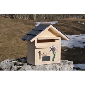 Boite aux lettres fleur courte tuiles