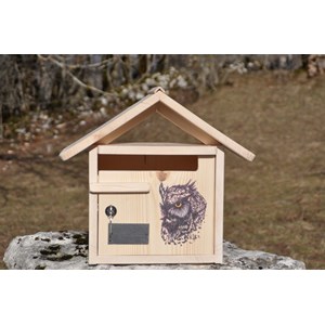 Boite aux lettres hibou courte