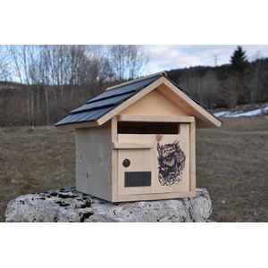 Boite aux lettres hibou tuiles