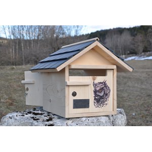 Boite aux lettres hibou doubles tuiles
