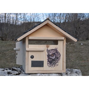 Boite aux lettres hibou doubles tuiles