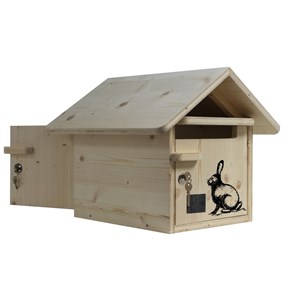 Boite aux lettres bois creastuce : lapin 2 portes