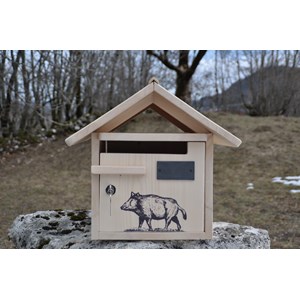 Boite aux lettres sanglier double