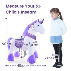 Licorne blanche - violette