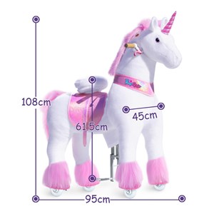 Licorne blanche siege rose ux502
