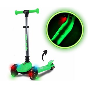 Scooter jelly vert roues led