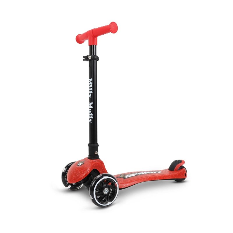 Scooter sparky rouge roues led