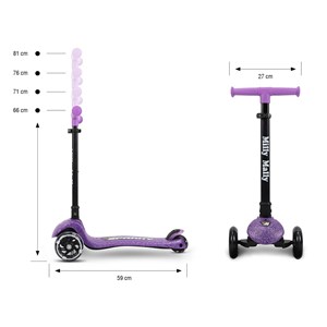 Scooter sparky violet roues led