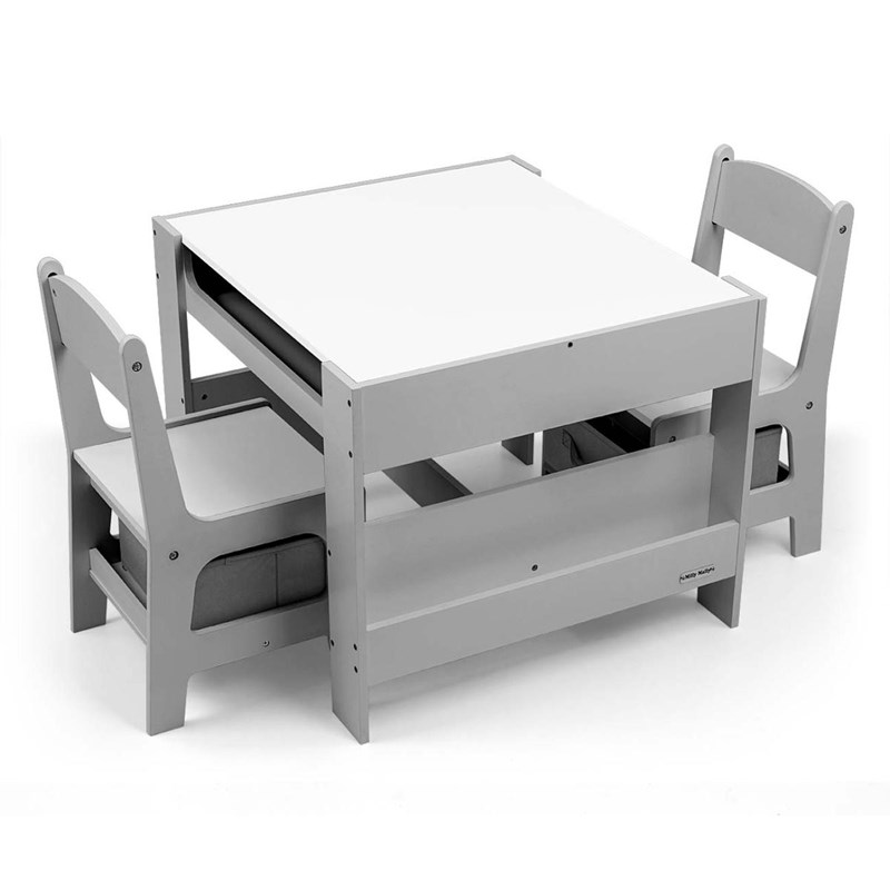 Milly Mally - Table et deux chaises sven gris