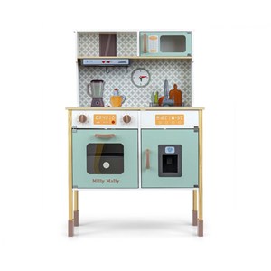 Cuisine en bois bjorn - couleur menthe