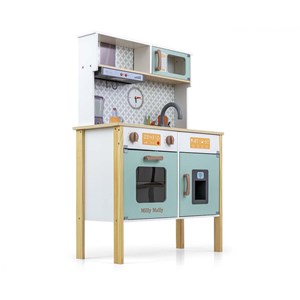 Cuisine en bois bjorn - couleur menthe