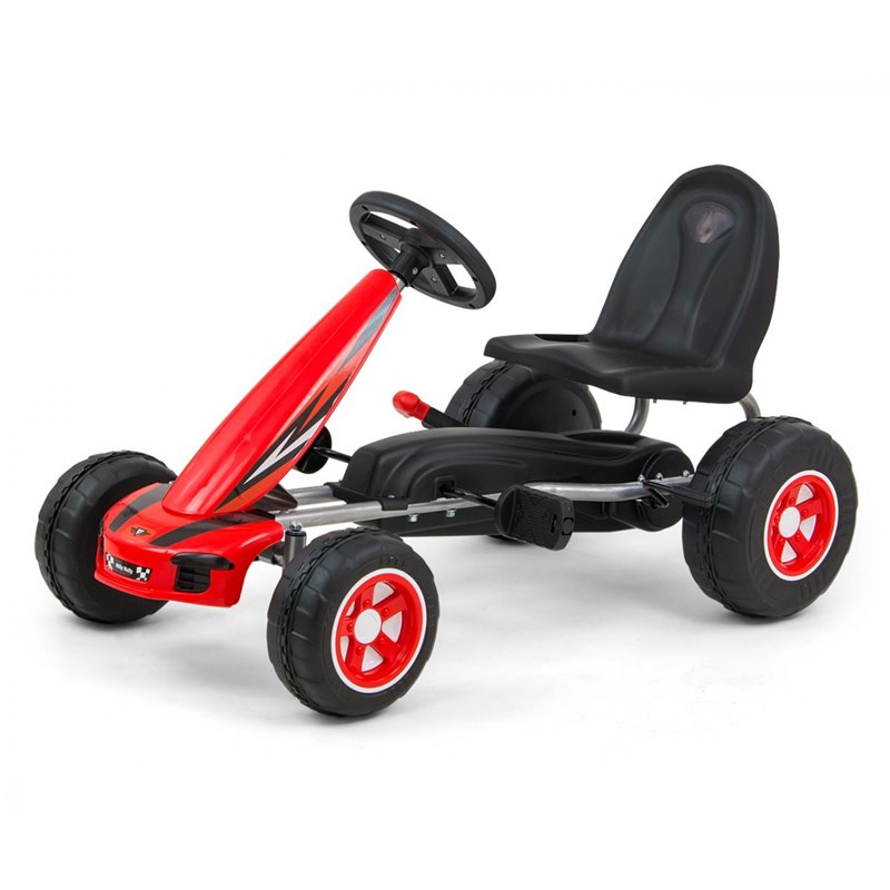 Kart à pédales viper rouge