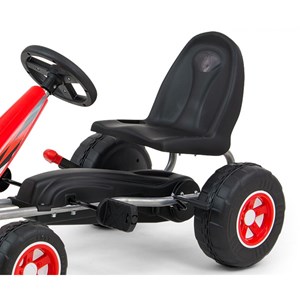 Kart à pédales viper rouge