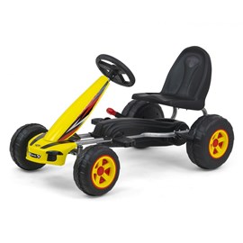 Kart à pédales viper jaune