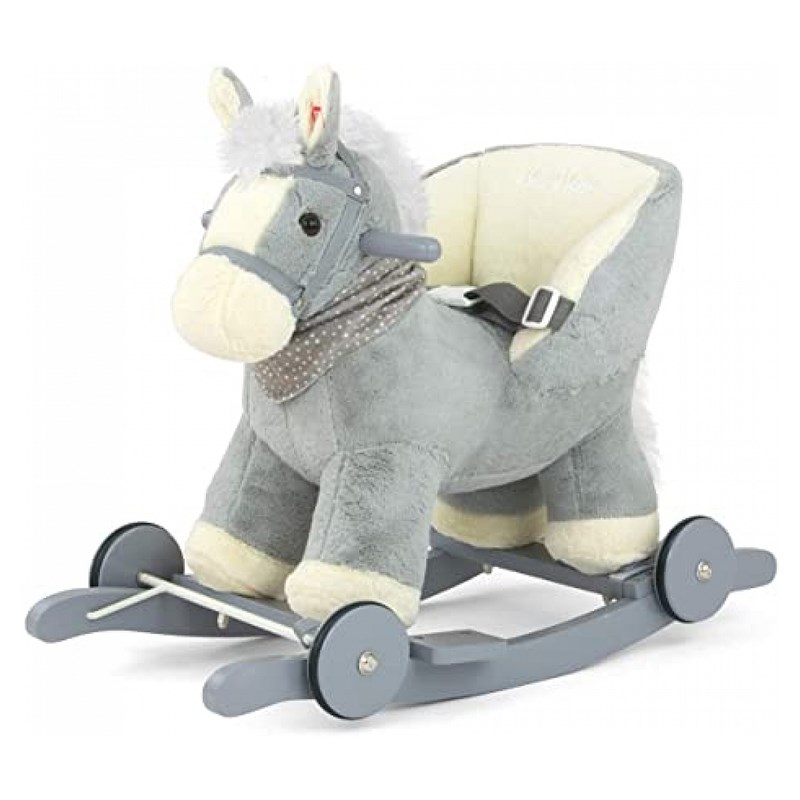 Porteur cheval polly gris